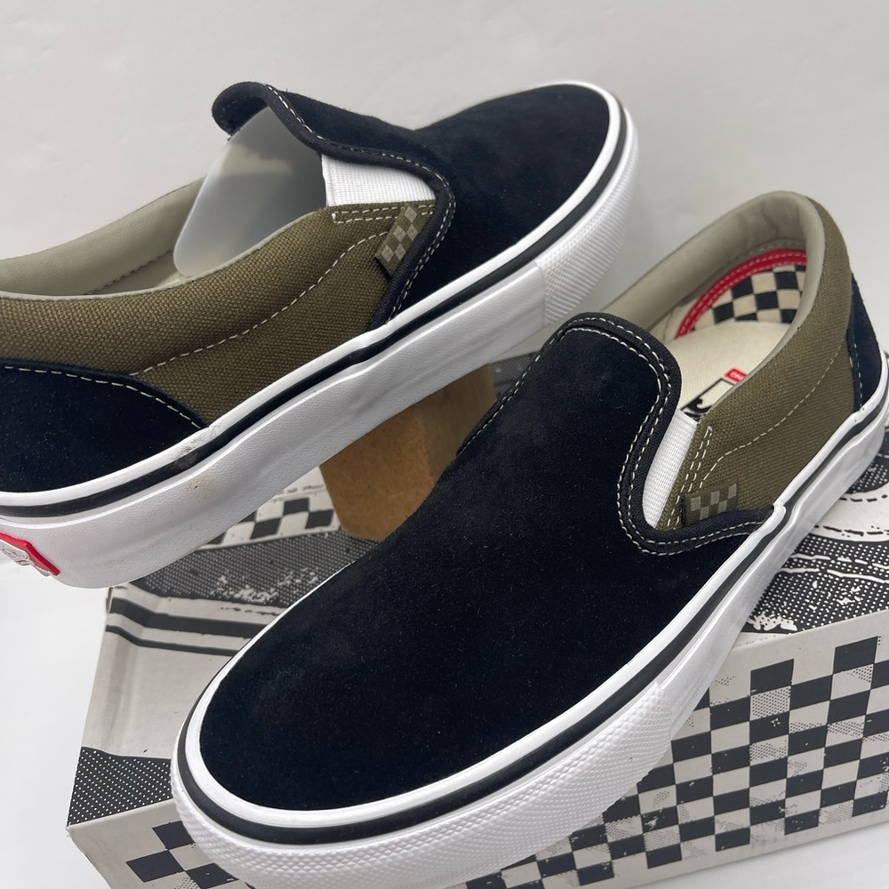 Vans Men’s Skate Slip-On
Black Olive Sneakers
VN0A5FCAB1V - Picture 7 of 16